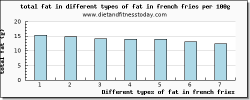 fat in french fries total fat per 100g